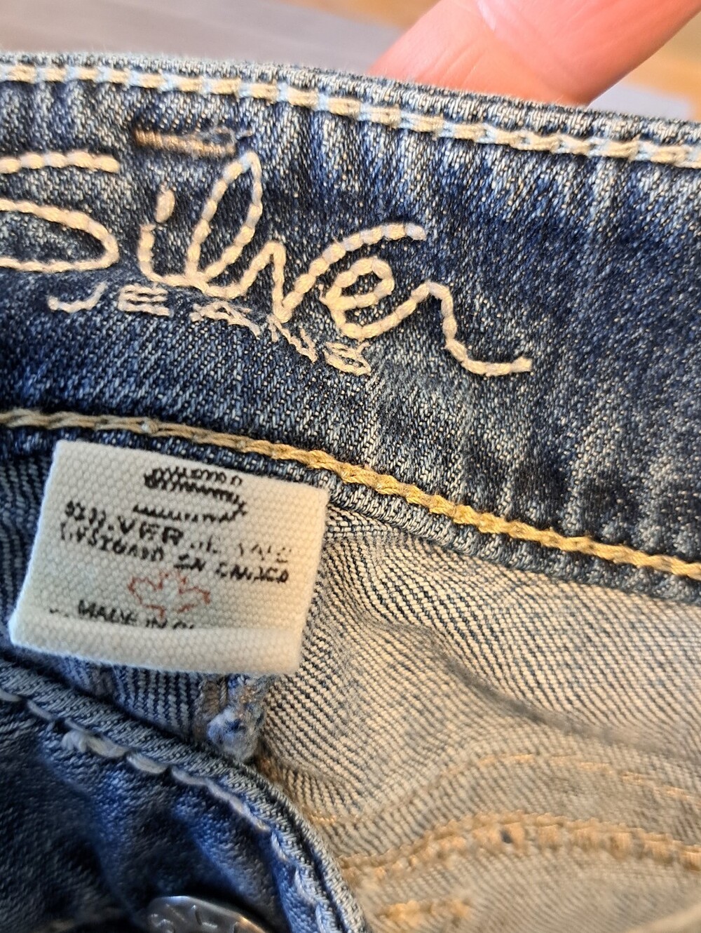 Silver Jeans Straight Leg capri's in Medium Blue Wash Size 32 - Picture 7 of 8